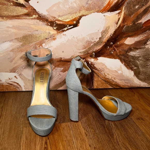 Guess Platform Block Heel Sandals - Picture 2 of 3